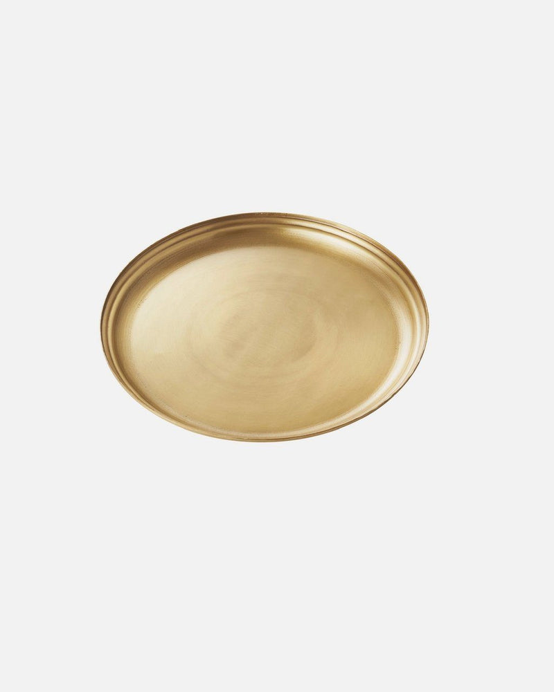 Fog Linen, Handmade Brass Round Trays, - Placewares