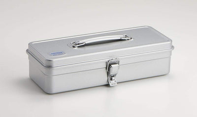 Toyo, Trunk Shape Steel Storage and Tool Box, Silver- Placewares