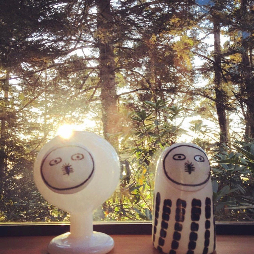 Iittala owls by Oiva Toikka at The Sea Ranch
