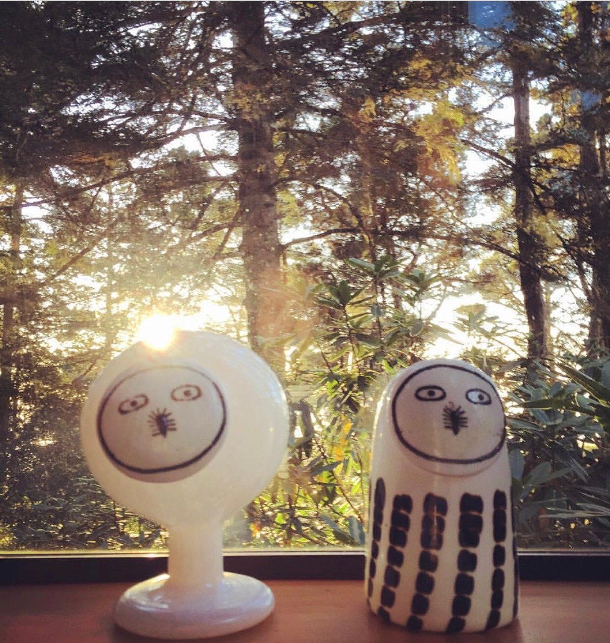 Iittala owls by Oiva Toikka at The Sea Ranch