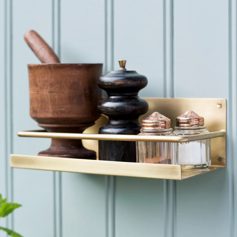 Fog Linen, Handmade Brass Shelf, - Placewares
