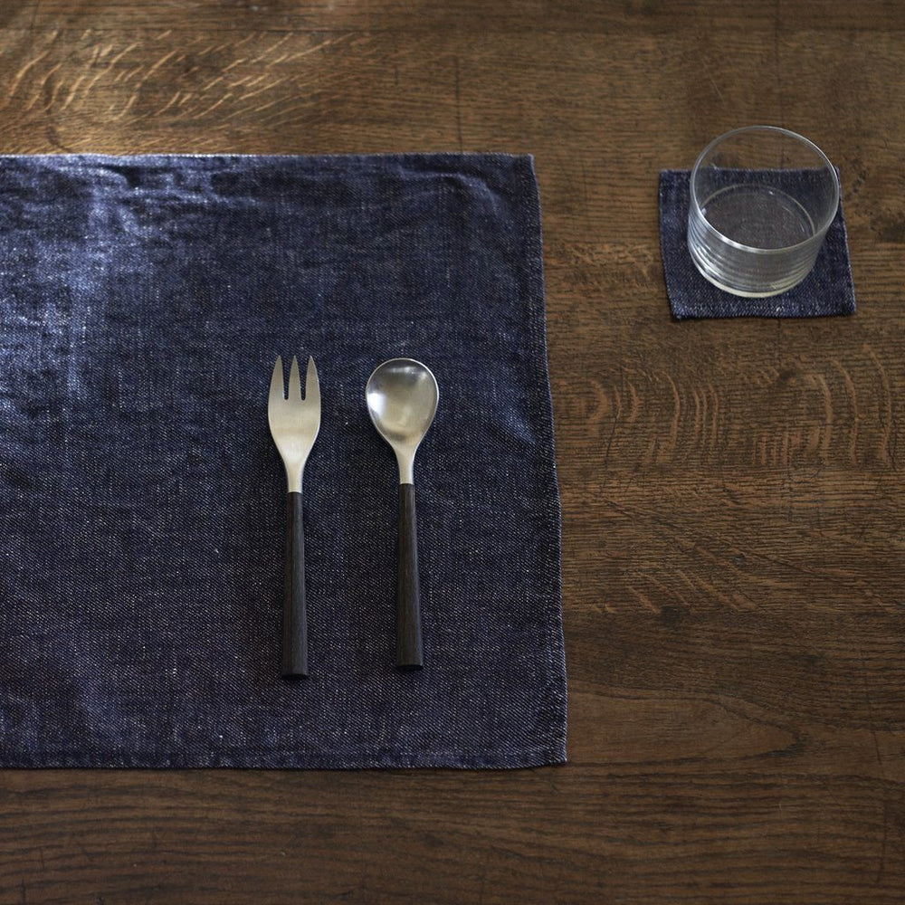 Fog Linen, Japanese Linen Denim Placemats, - Placewares