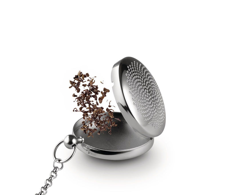 Alessi, Timepiece Tea Infuser, Polished Stainless Steel- Placewares