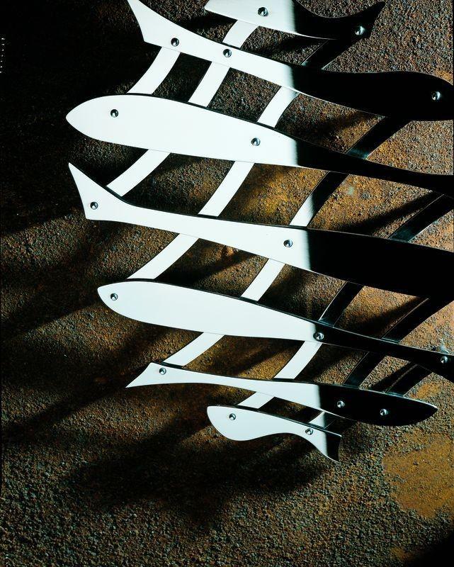 Alessi, Stylized Fish Extendible Trivet, - Placewares
