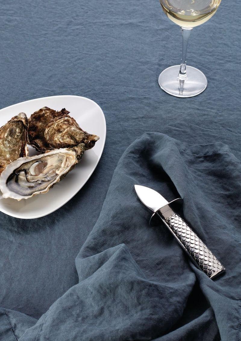 Alessi, Italian Oyster Knife, Polished Stainless Steel- Placewares
