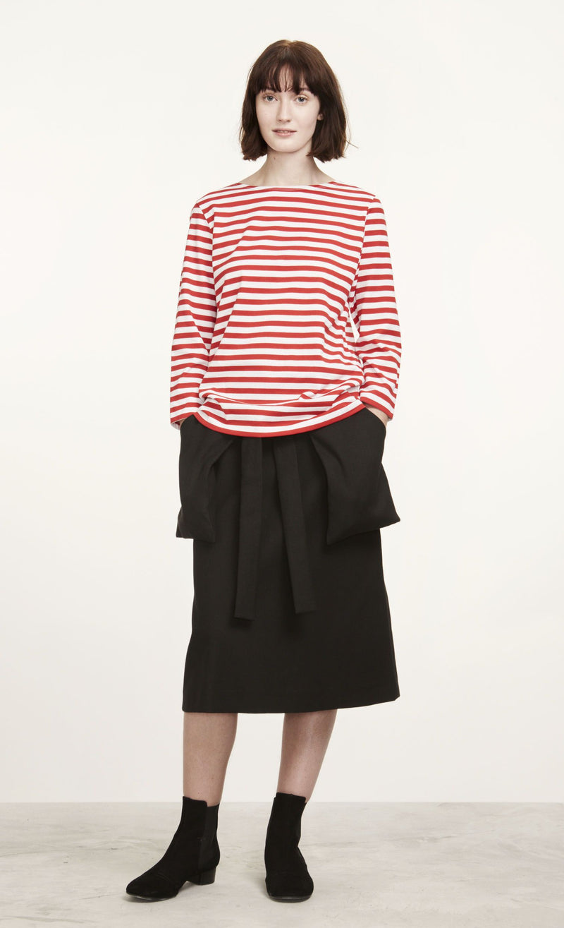 Marimekko, Ilma Boatneck, Red/White / XS- Placewares