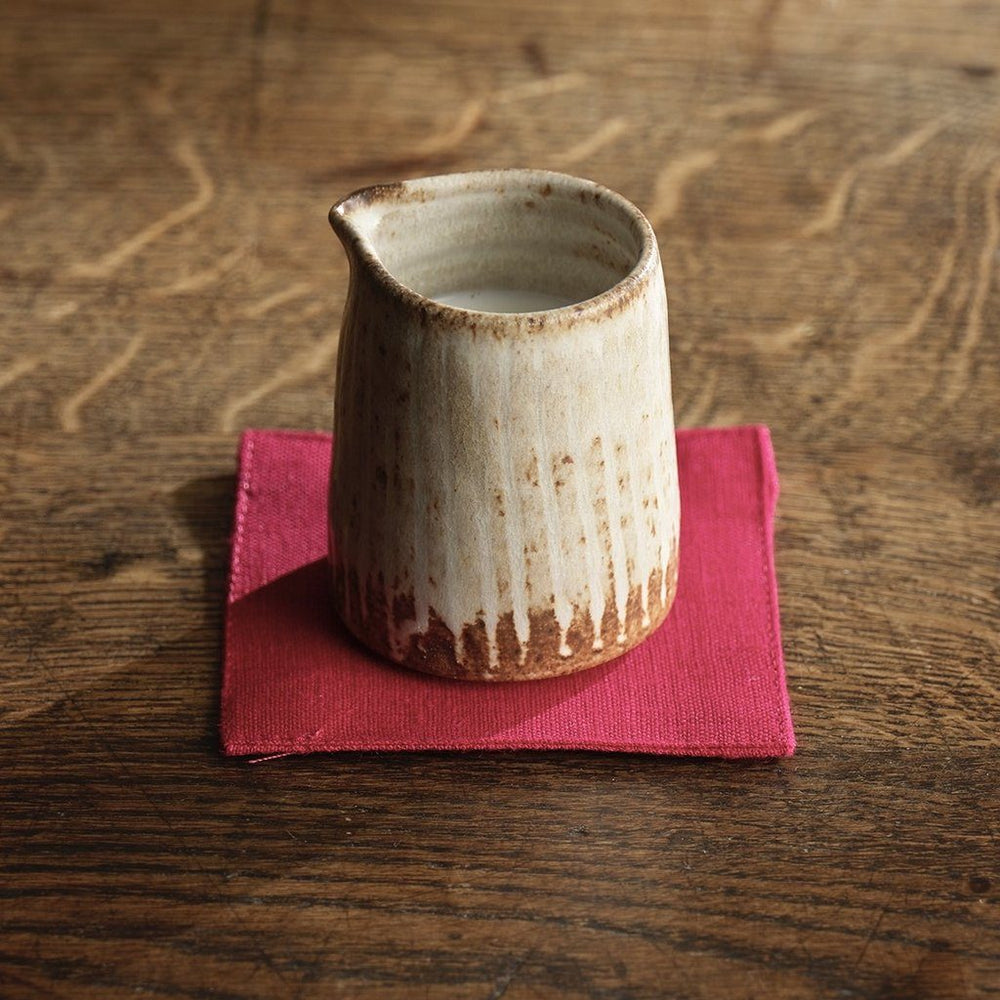 Fog Linen, Linen Coasters, poppy red, - Placewares