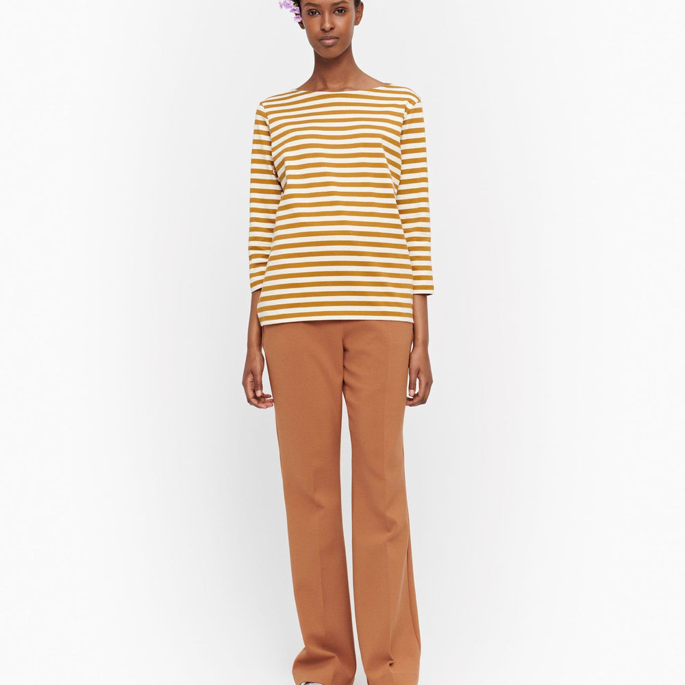 Marimekko, Pitkähiha Unisex Crewneck, Brown/ Beige / M- Placewares