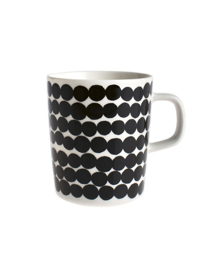 Marimekko, Oiva / Siirtolapuutarha Mug, White/Black- Placewares