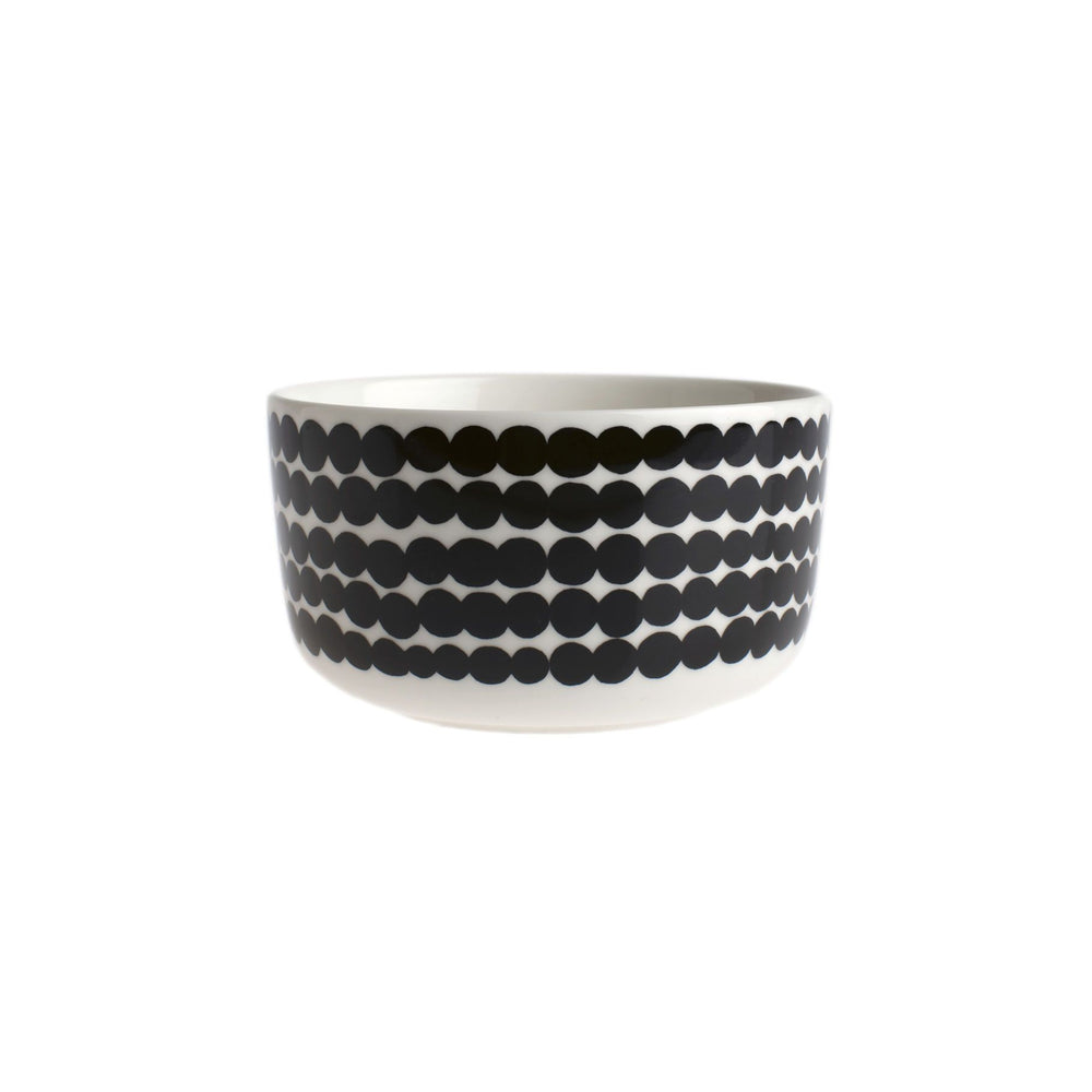 Marimekko, Oiva / Siirtolapuutarha Bowl, White/Black- Placewares