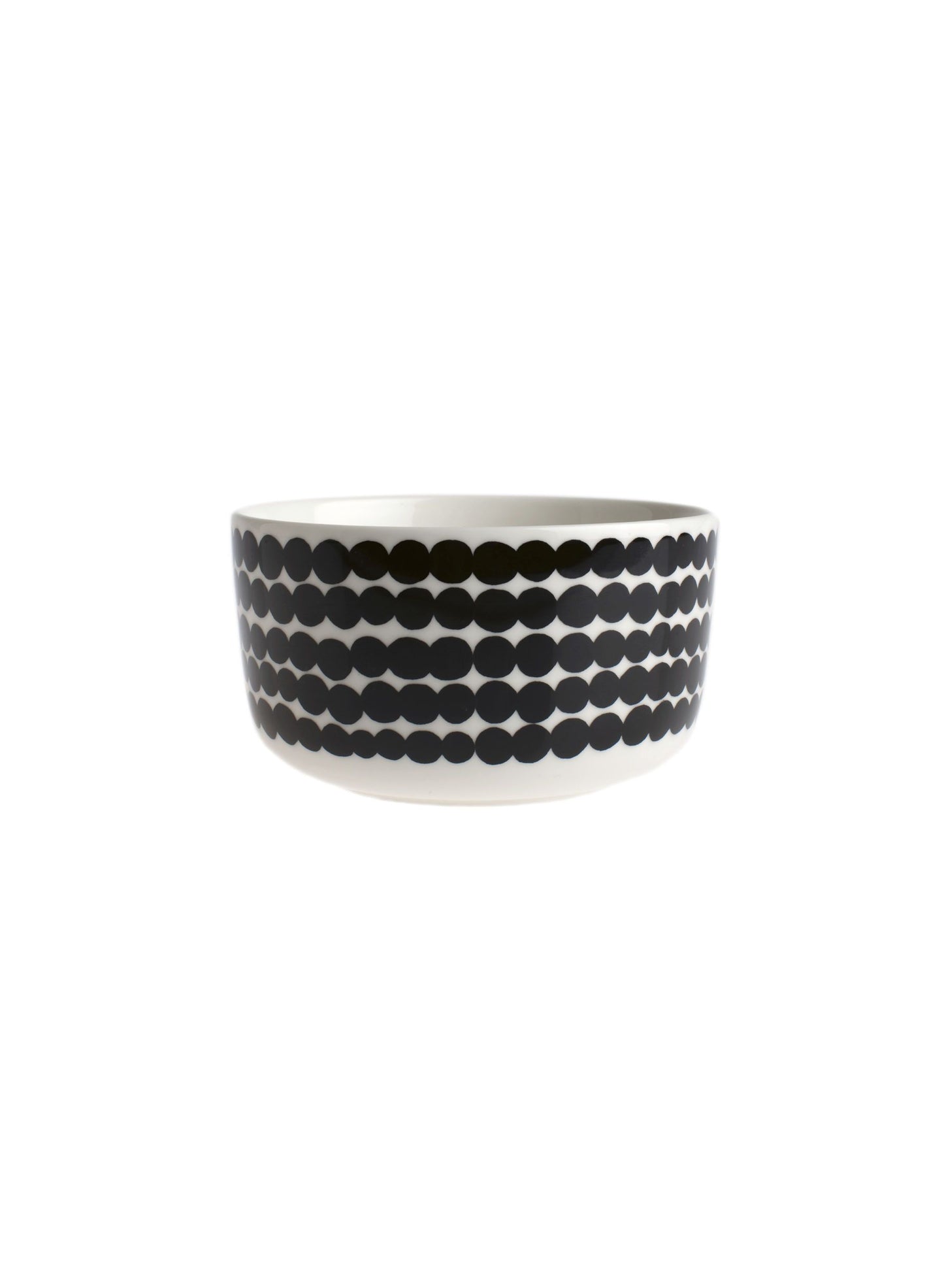 Marimekko, Oiva / Siirtolapuutarha Bowl, White/Black- Placewares