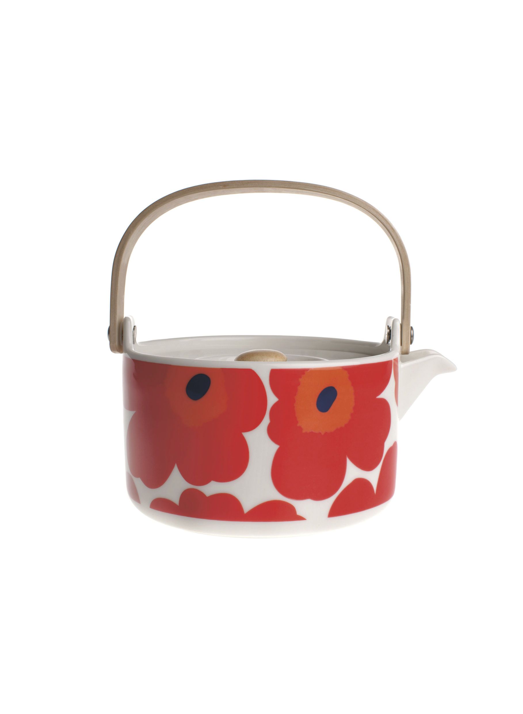 Marimekko, Unikko Teapot, White/Red- Placewares