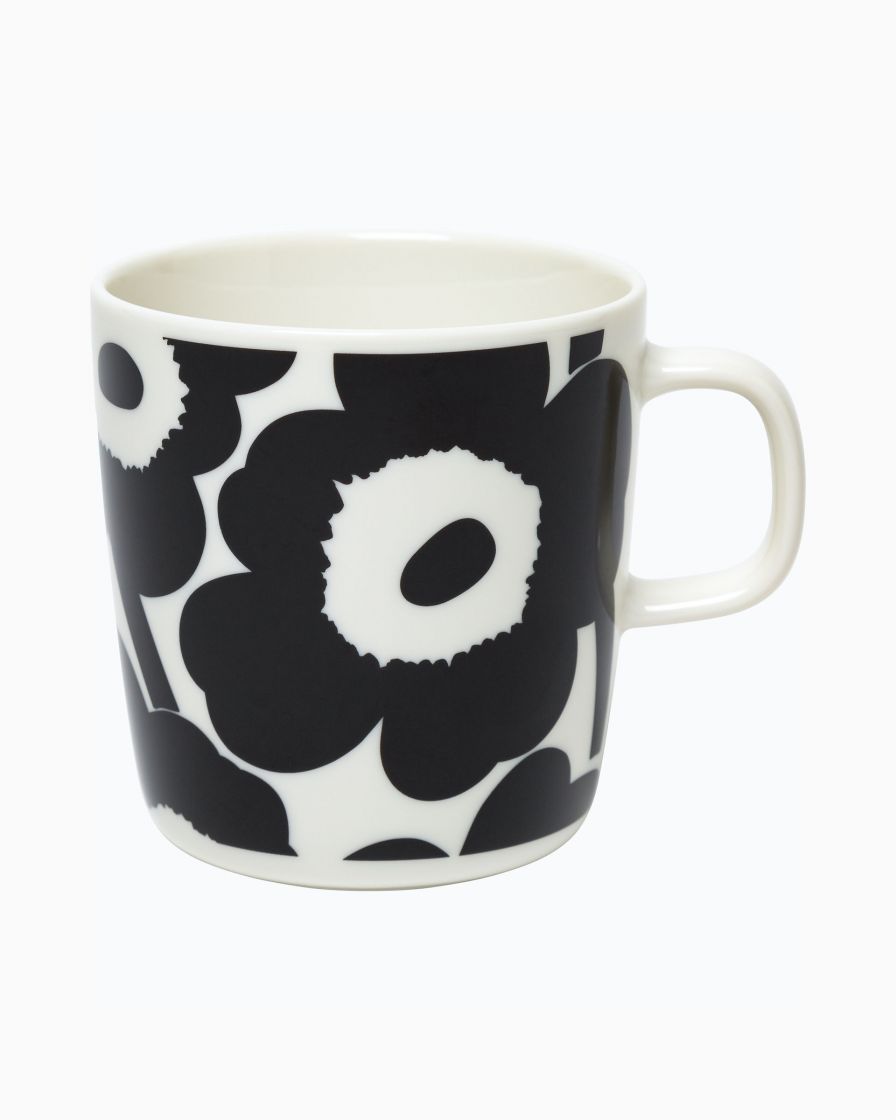 Marimekko, Unikko Large Mug, Black/White- Placewares