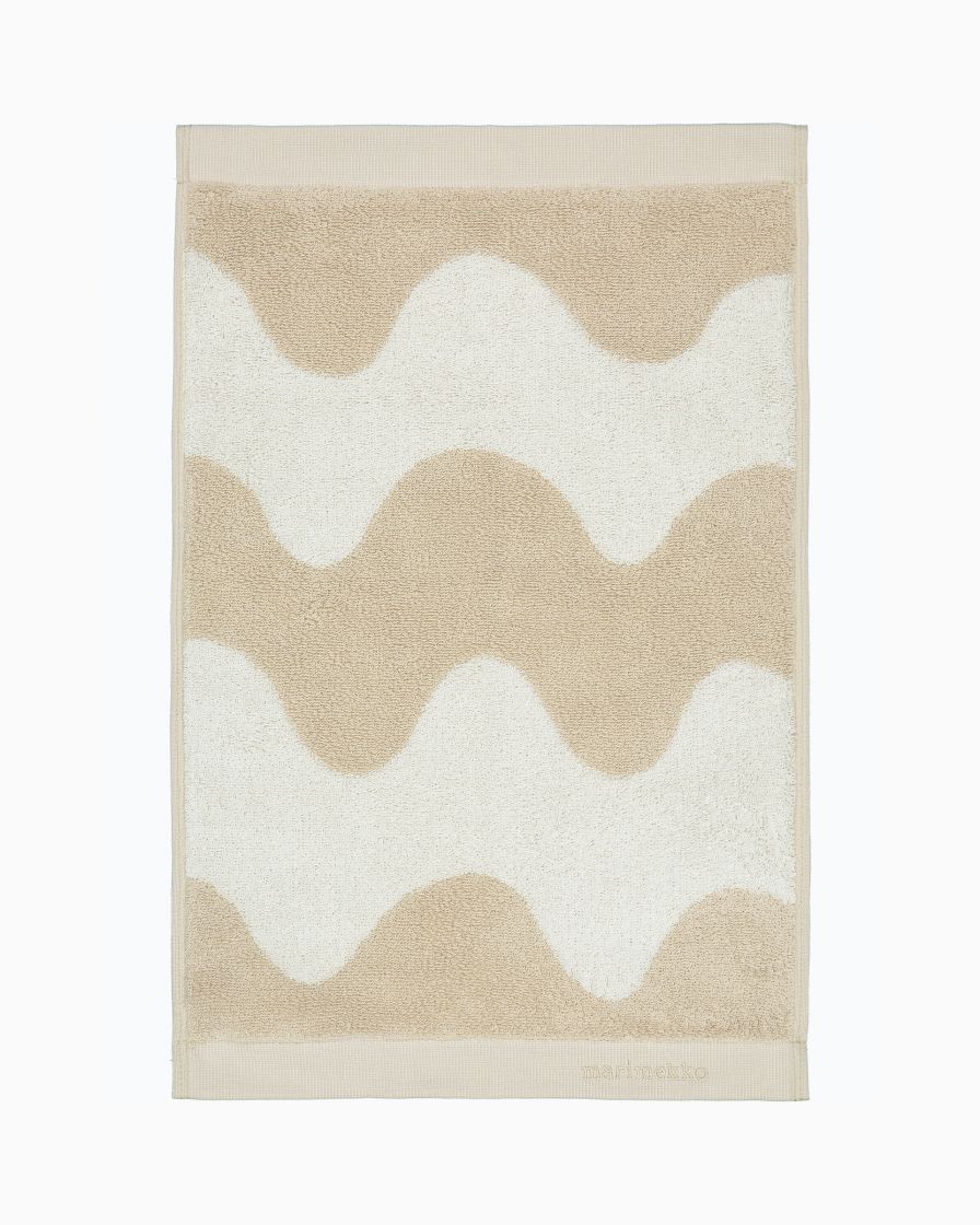 Marimekko, Lokki Guest Towel Beige/White, - Placewares