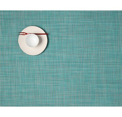 Chilewich, Mini Basketweave Placemat, Rectangle, Turquoise- Placewares
