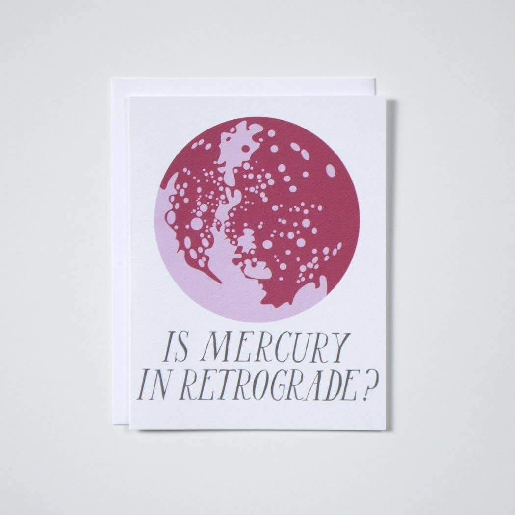 Banquet Workshop, Is Mercury in Retrograde? Notecard, - Placewares
