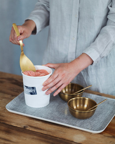 Fog Linen, Handmade Brass Serving Spoon, - Placewares