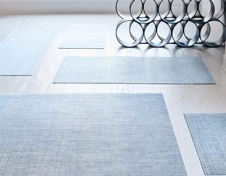 Chilewich - Mosaic Floor Mat in White/Black-46 x 72