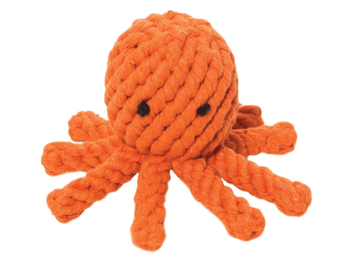 Jax & Bones, Elton the Octopus Dog Rope Toy, Small- Placewares