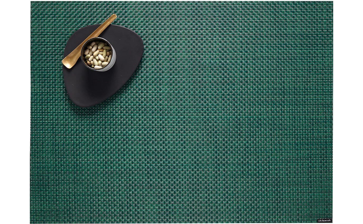 Chilewich, Basketweave Placemats, Rectangle, Pine- Placewares