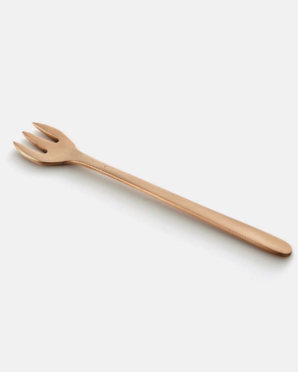 Fog Linen, Handmade Brass Appetizer & Dessert Utensils, Fork- Placewares