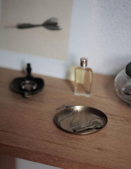 Fog Linen, Handmade Brass Round Plates, X-Small- Placewares