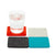 Graf Lantz, Square Multicolor German Felt Coasters, 4-Pack, Midcentury- Placewares