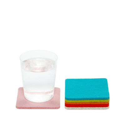 Graf Lantz, Square Multicolor German Felt Coasters, 6-Pack, Palm Springs- Placewares