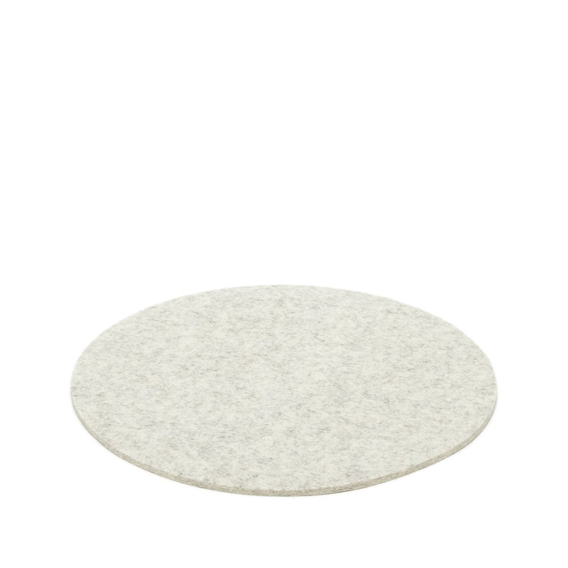 Graf Lantz, German Felt Round Trivets, 10 in, 10 in / Heathered White- Placewares