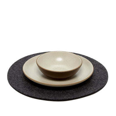 Graf Lantz, German Felt Round Trivets, 12 in, 12 in / Charcoal- Placewares