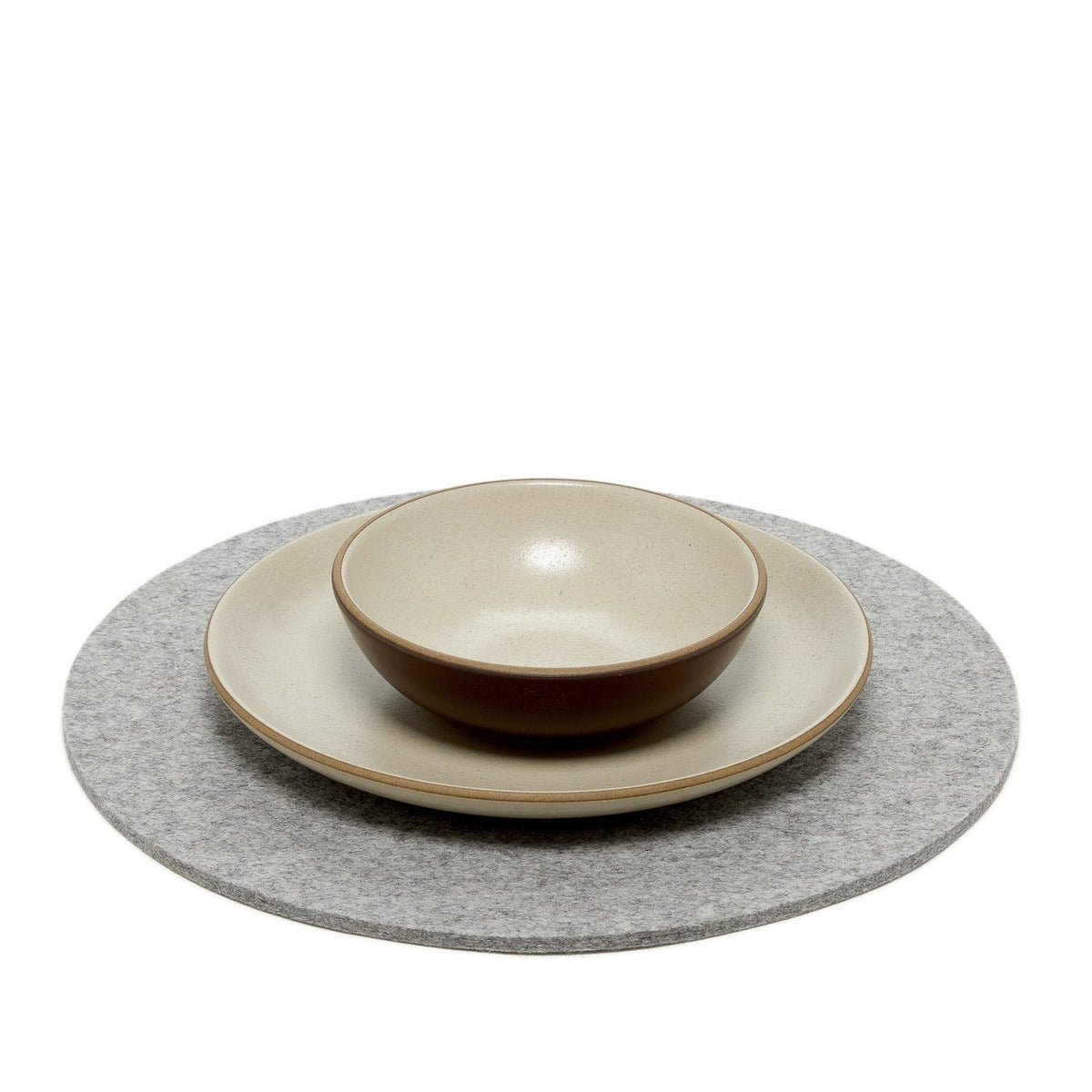 Graf Lantz, German Felt Round Trivets, 12 in, 12 in / Granite- Placewares