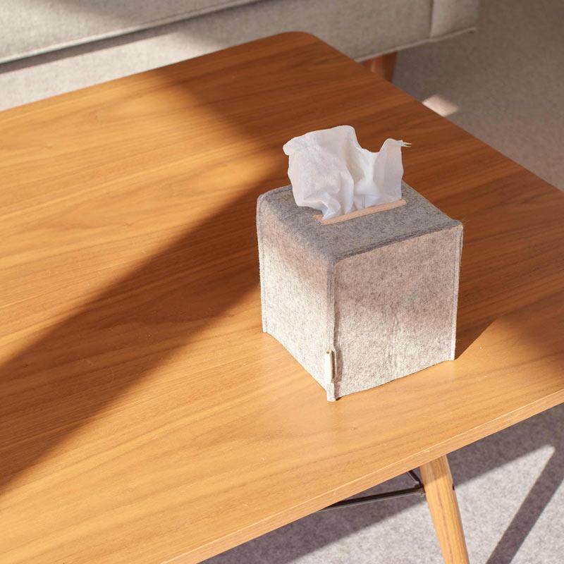 Graf Lantz, German Felt Tissue Boxes, Upright Cube, - Placewares