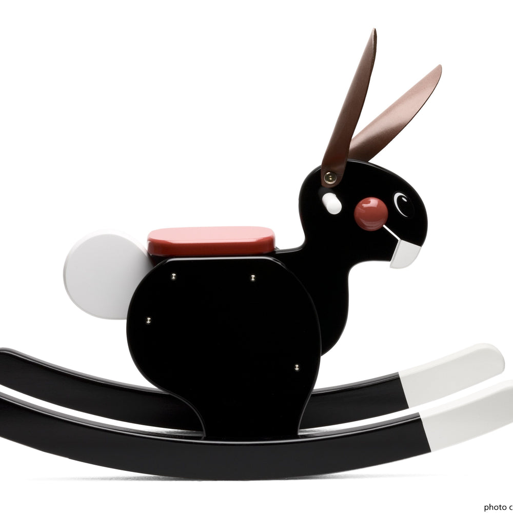 PlaySam, Rocking Rabbit, Black- Placewares