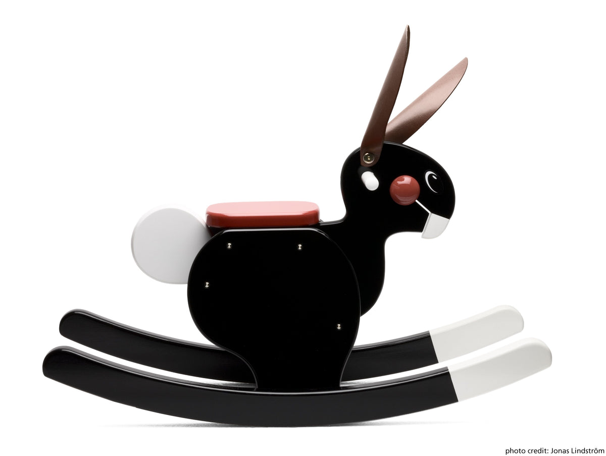 PlaySam, Rocking Rabbit, Black- Placewares