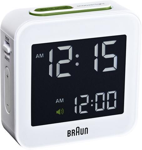 Braun, Braun Digital Alarm Clock - Radio Controlled, White- Placewares