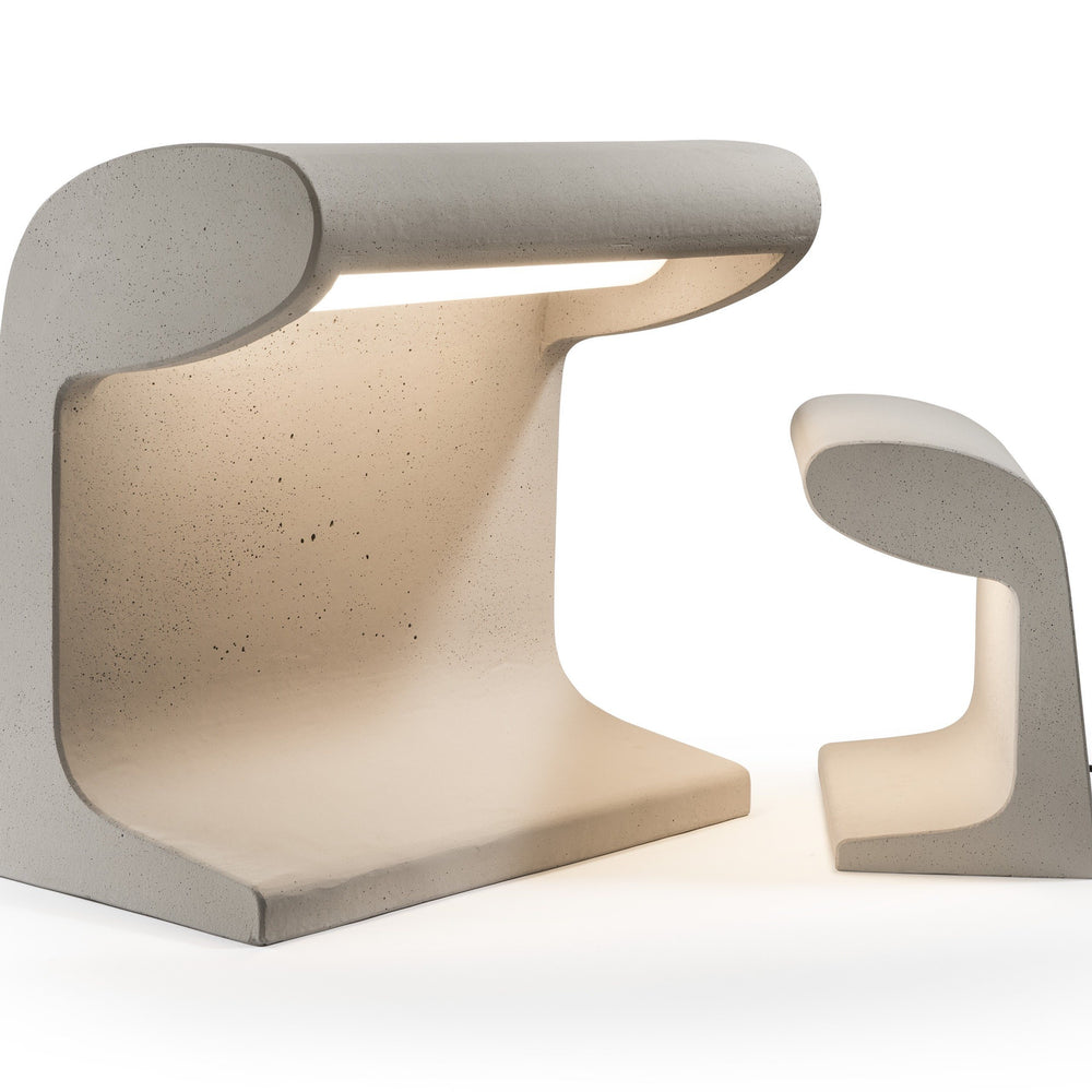 Nemo, Borne Betone Petite Floor & Table Lamp, Concrete / LED- Placewares