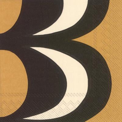Boston International, Kaivo Cocktail Napkins, Black Cream- Placewares