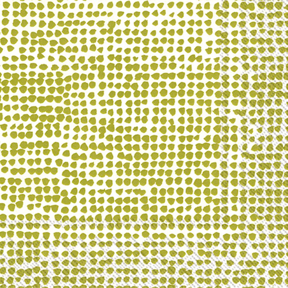 Boston International, Orkanen White/Green Cocktail Napkins, - Placewares