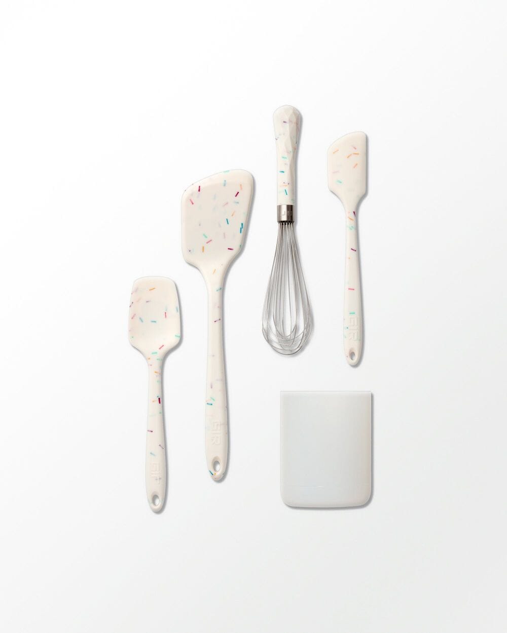 The Silicone Kitchen 3-Piece Silicone Spatula Set (Spatula, Skinny Spatula, Spoonula in Designer Off-White)