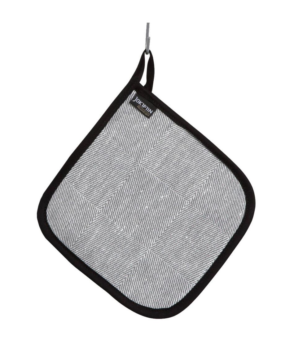 Jokipiin, Finnish Linen & Cotton Pot Holder, Granite Gray- Placewares