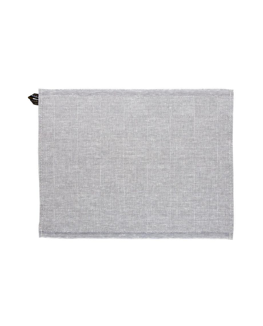 Jokipiin, Finnish Linen & Cotton Kitchen Towel, Granite Gray- Placewares