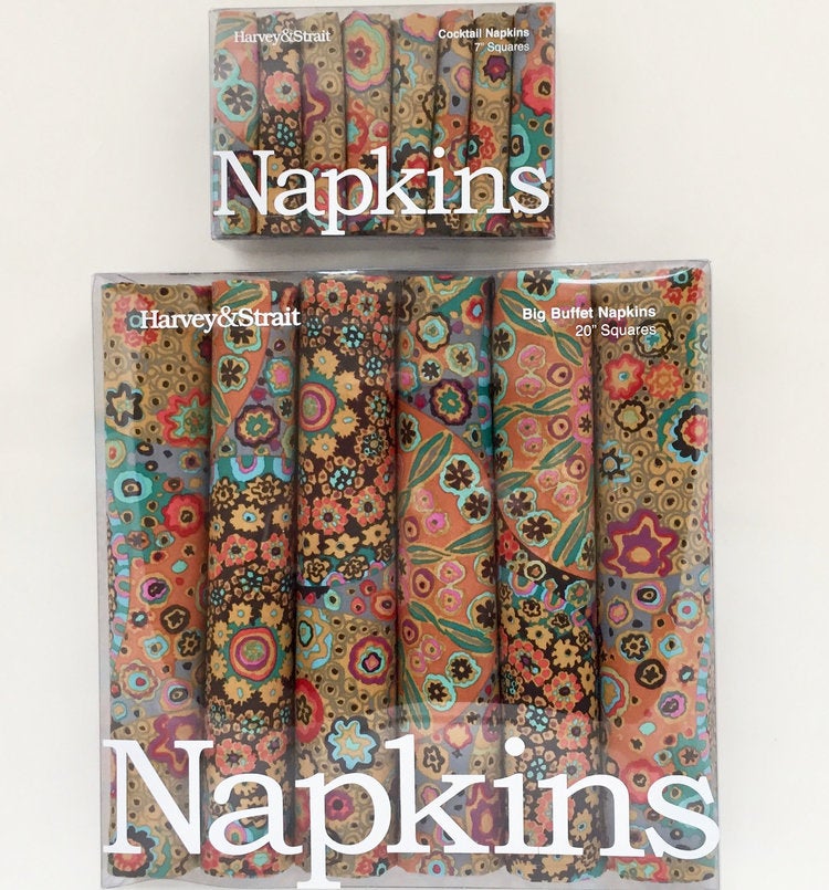 Harvey & Strait, Millefiore Cocktail Napkins, Set/8, - Placewares