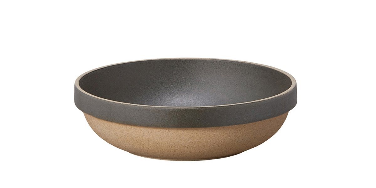 Hasami Porcelain, Round Bowl, Medium - Black, Black- Placewares
