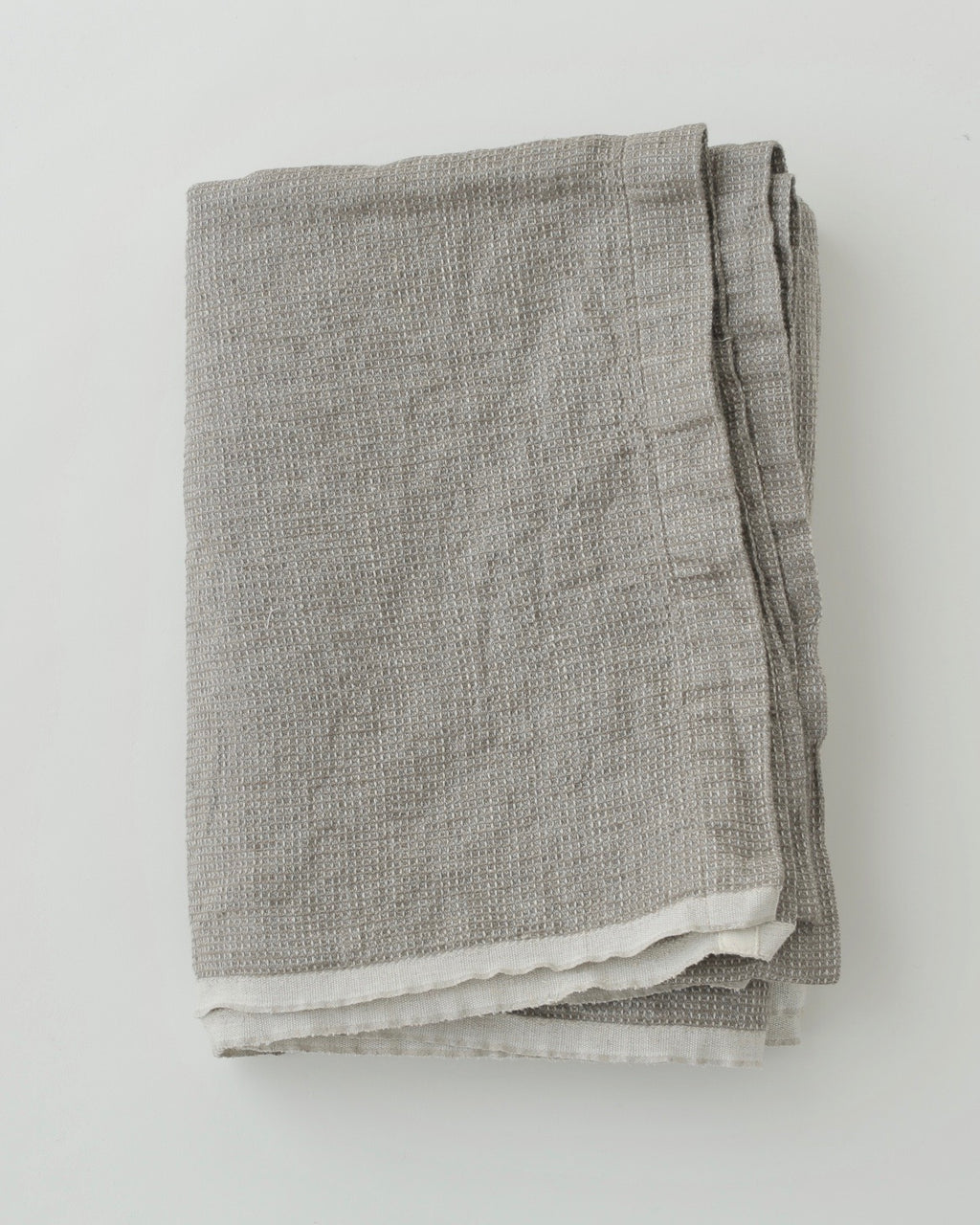 Fog Linen, Japanese Linen Washed Waffle Throw Blankets, - Placewares