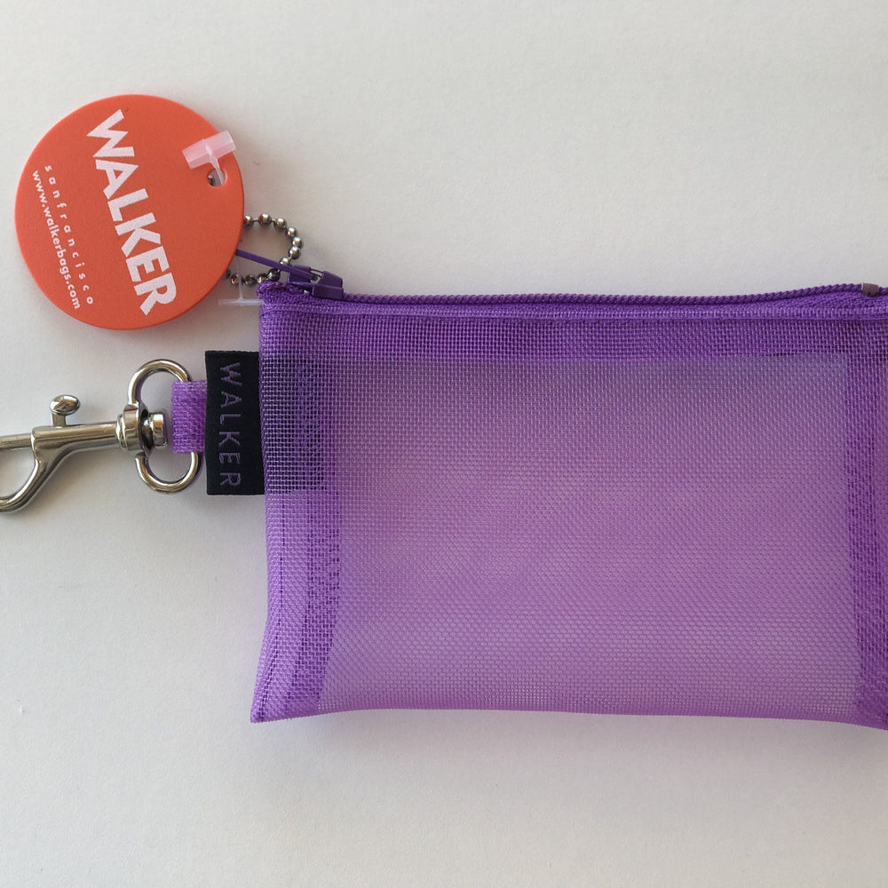 Walker, Single Zipper & Hook Mesh Cases, Lilac- Placewares