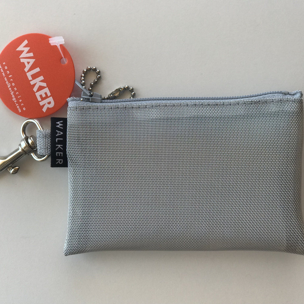 Walker, Silver Mesh Key Case with Hook, - Placewares