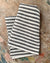 Fog Linen, Japanese Linen Kitchen Towel, black & white stripe, - Placewares