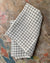 Fog Linen, Japanese Linen Kitchen Towel, ivory & navy grid, - Placewares