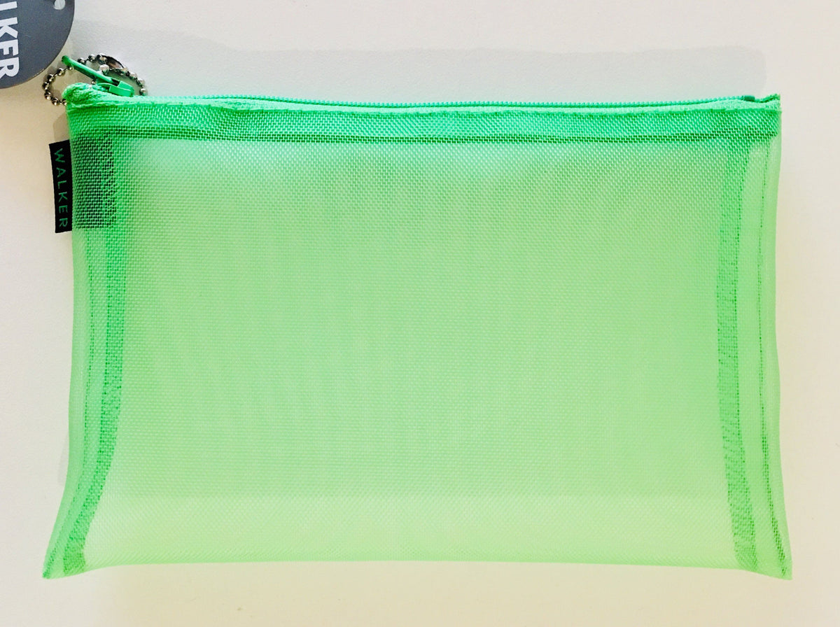Walker, Single Zipper Mesh Bag - 5 x 7 in, - Placewares
