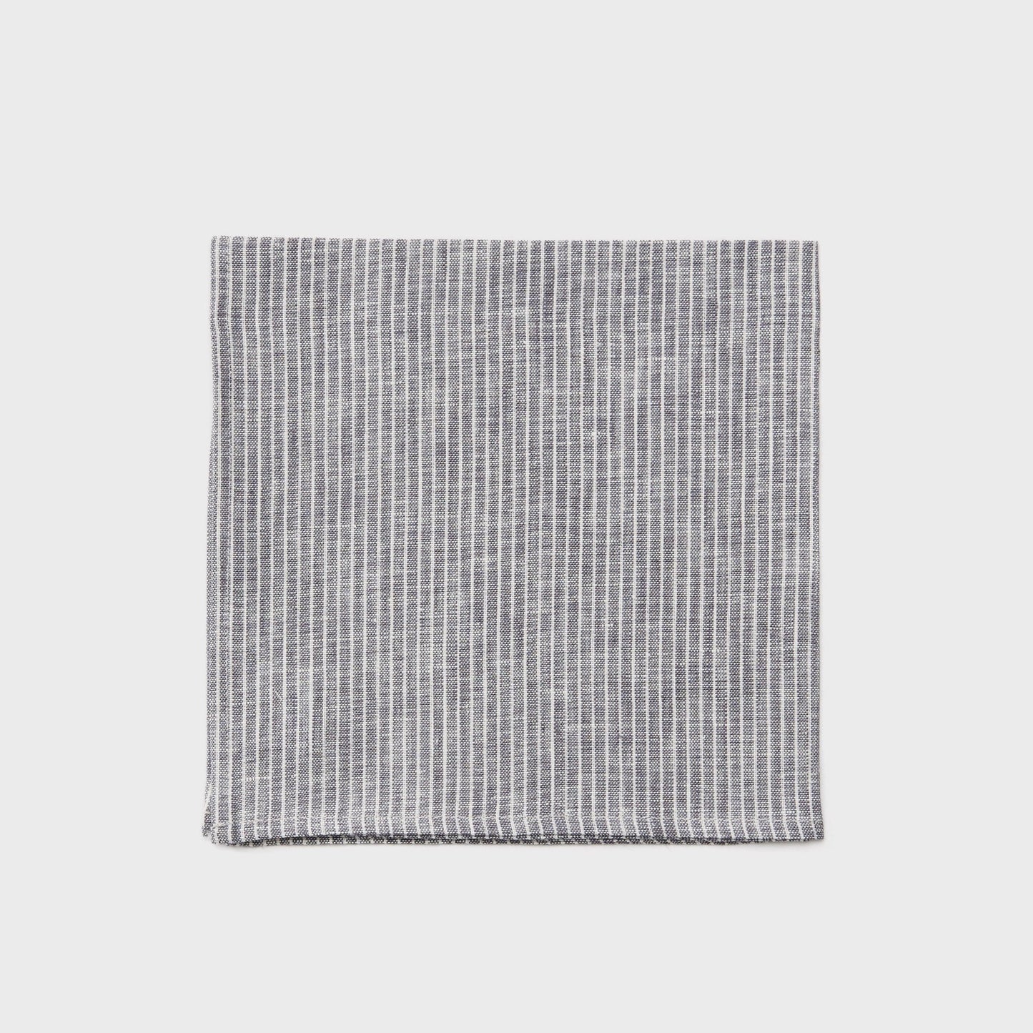 Fog Linen, Japanese Linen Napkin, grey and thin white stripe, - Placewares